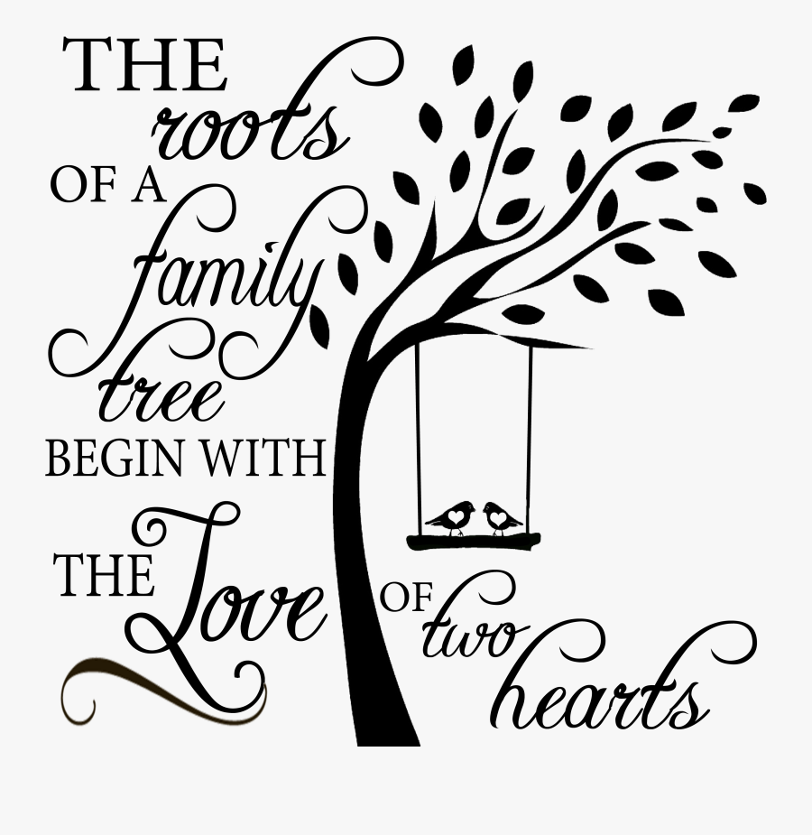 Transparent Family Quotes Png - Family Tree With Roots Png, Transparent Clipart