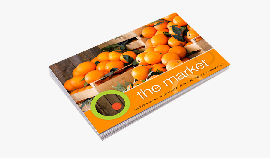 Business Cards - Tangerine, Transparent Clipart