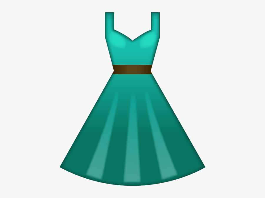 Download Green Png Share - Dress Emoji No Background, Transparent Clipart