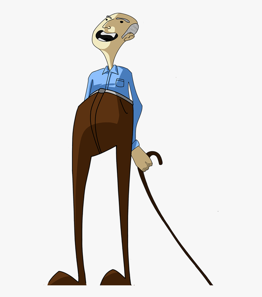 Old Man Character On Behance - Old Man Character Illustration, Transparent Clipart