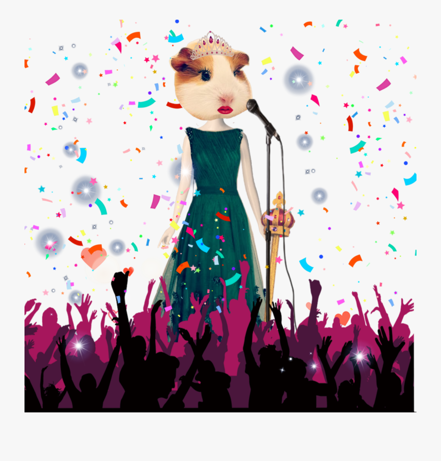 #cuy #princesa #vestido #discurso #multitud - Party People Silhouette Png, Transparent Clipart