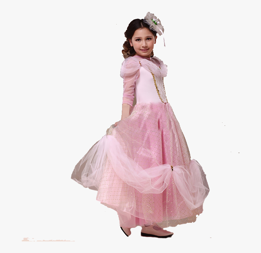 Transparent Princess Dress Up Clipart - Girl, Transparent Clipart