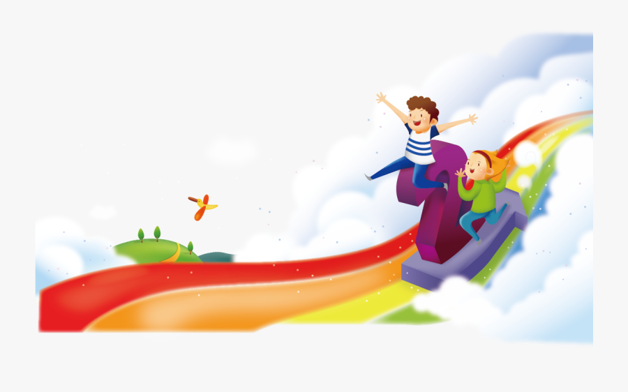 Child Clip Art Rainbow Kids Transprent Png - Kids Rainbow Clipart, Transparent Clipart