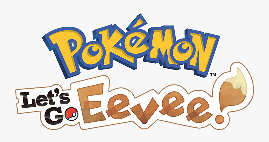 Pokemon Let's Go Eevee Logo, Transparent Clipart