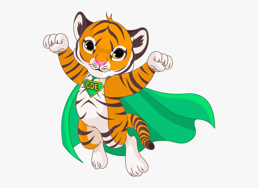 Cute Baby Tiger Cartoon, Transparent Clipart