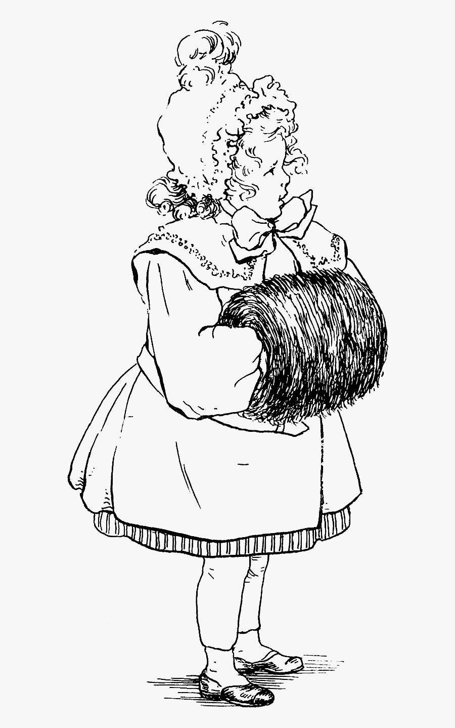 Children Vintage Fashion Image Clip Art Download - Illustration, Transparent Clipart