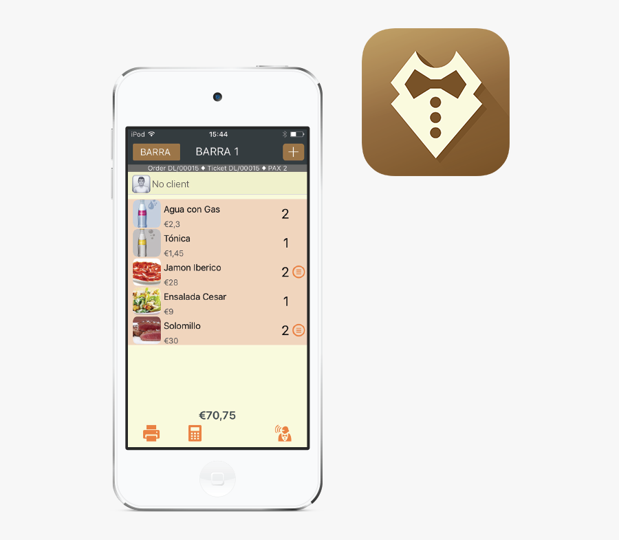 Waiter Taking Order Clipart, Transparent Clipart