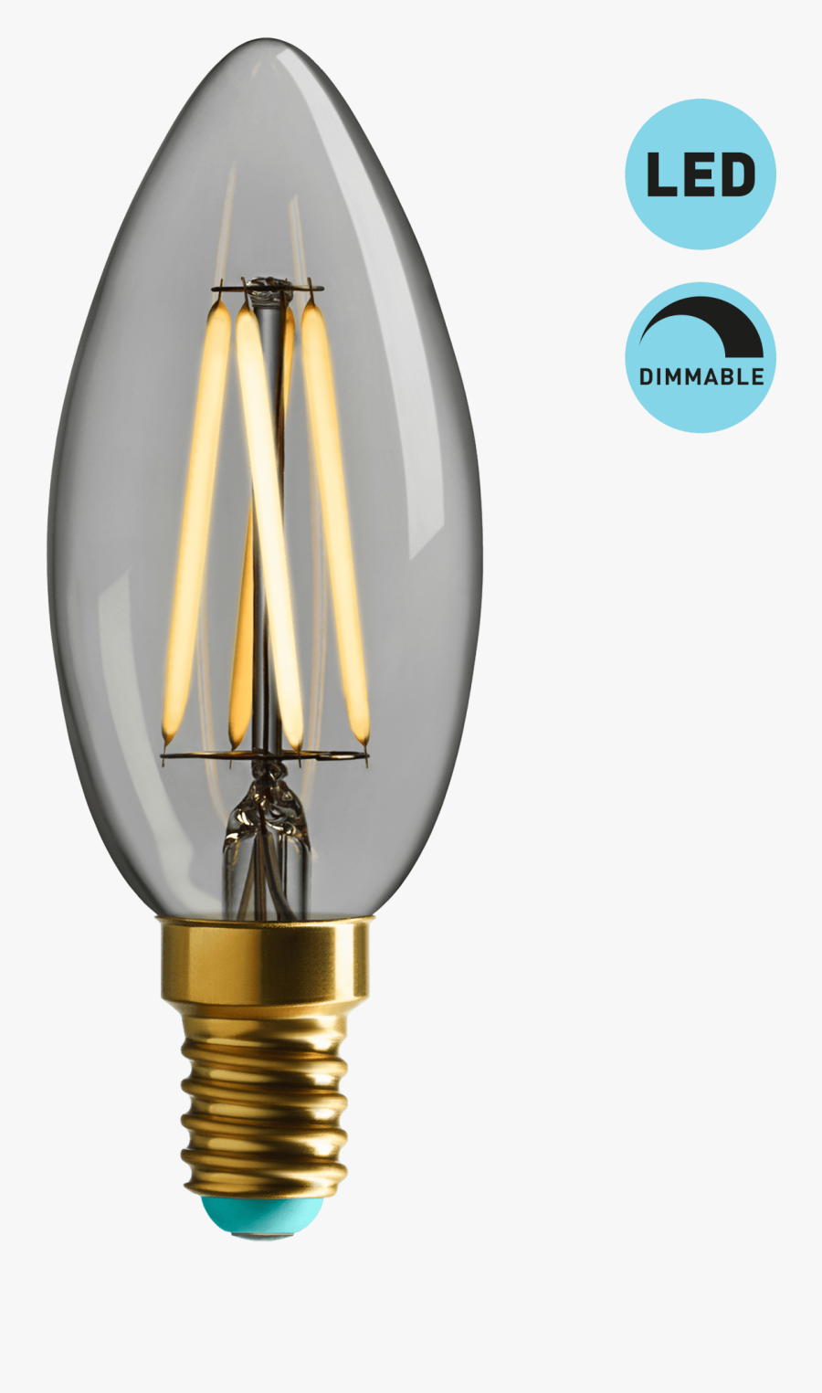 Winnie Dimmable Led Multipack 12 Bulbs Plumen Usd - Incandescent Light Bulb, Transparent Clipart
