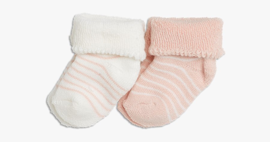 With Stripes Newbie Terry - Baby Socks Png, Transparent Clipart
