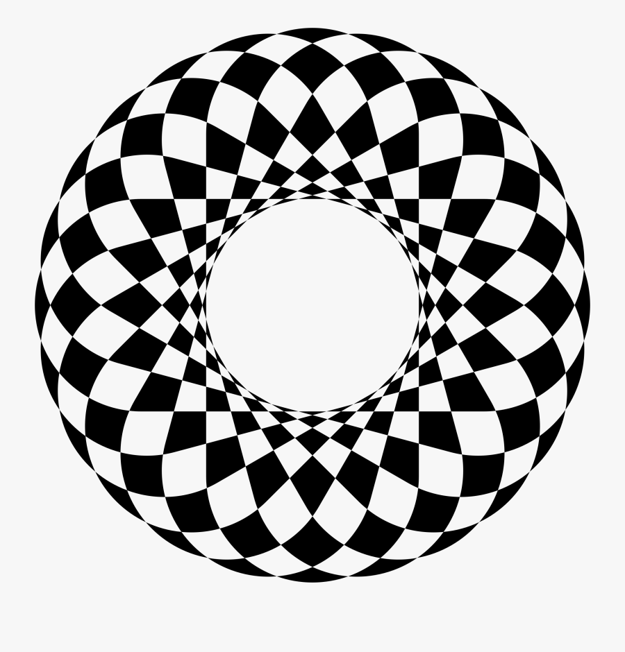 Art Deco Checkered Frame 2 Clip Arts - Wizard Of Op Ed Emberley, Transparent Clipart