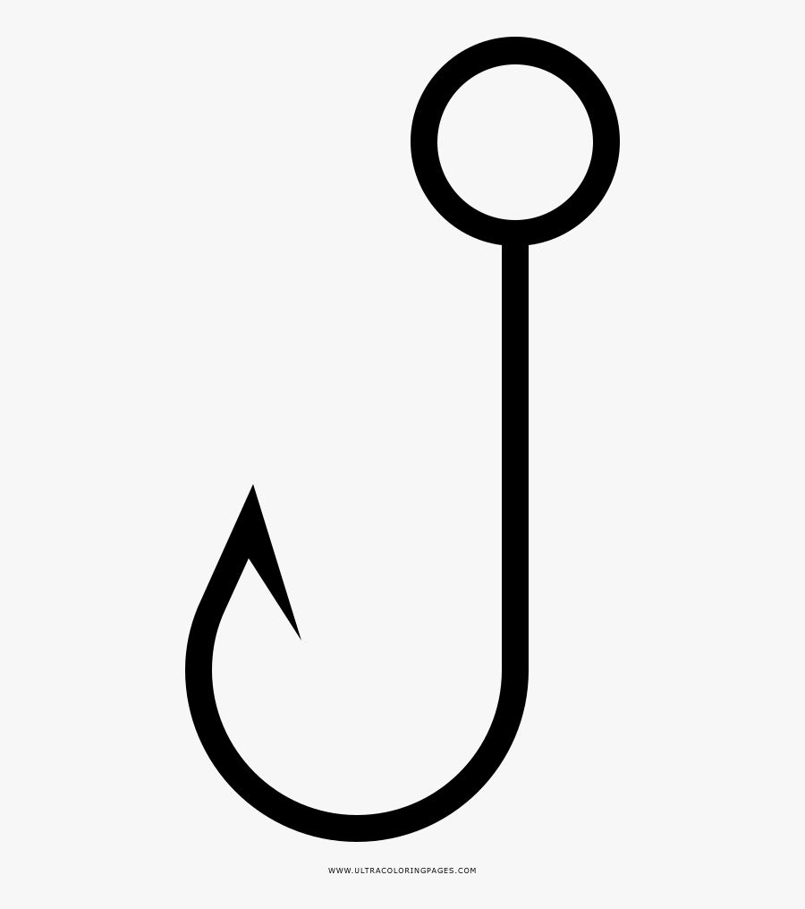 Fish Hooks To Print Disney Pages Fishing, Transparent Clipart