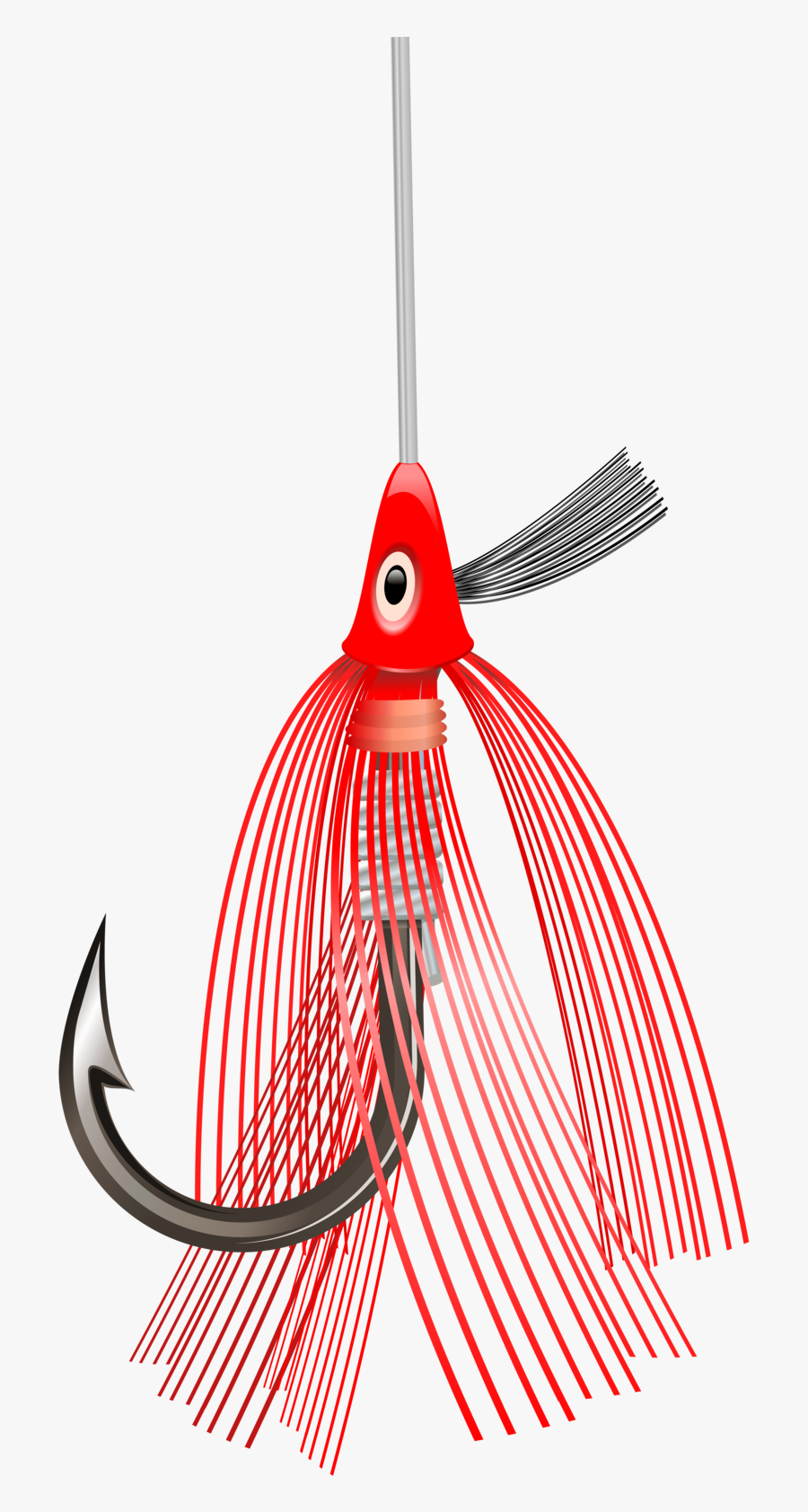 Fishing-lure - Fish Hook Bait Illustration, Transparent Clipart