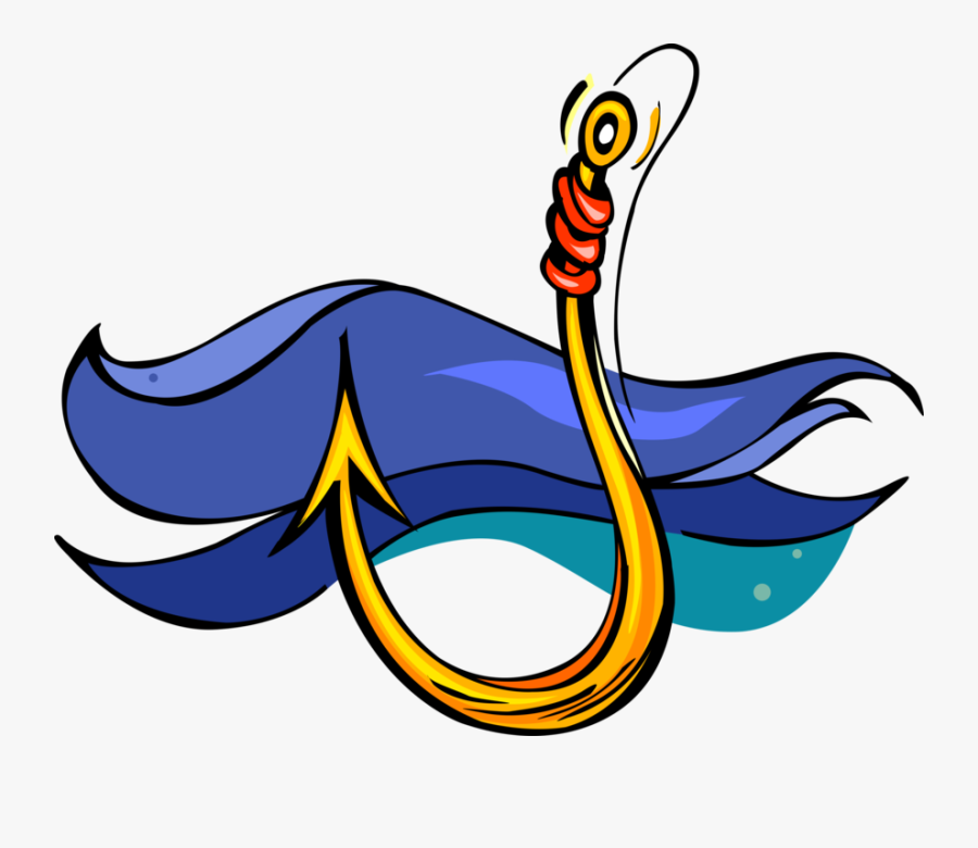 Vector Illustration Of Sport Fisherman Angler"s Barbed, Transparent Clipart
