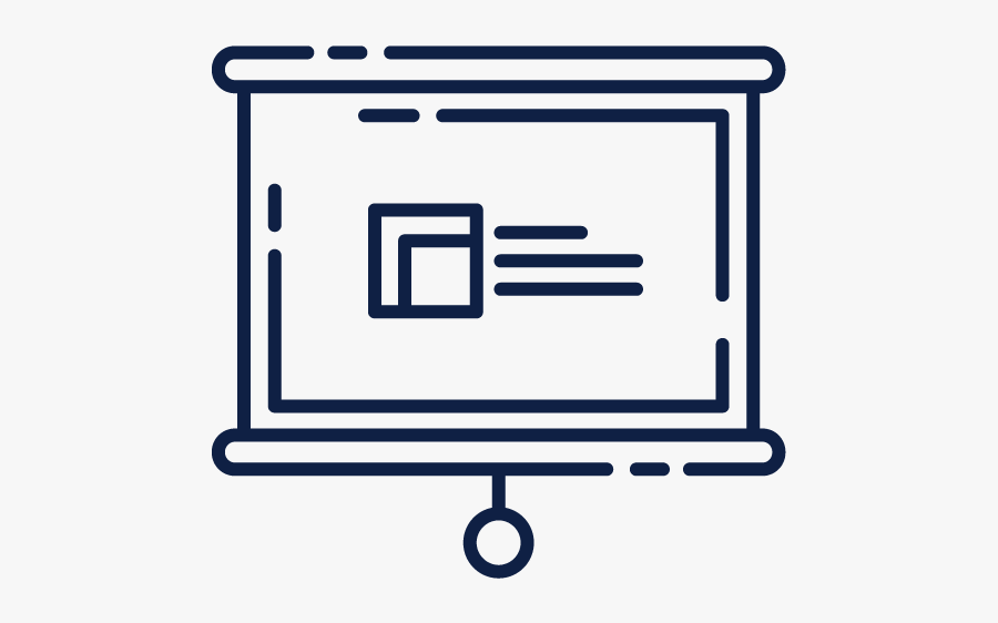 Presentations Created - Outline Picture Of Black Board, Transparent Clipart