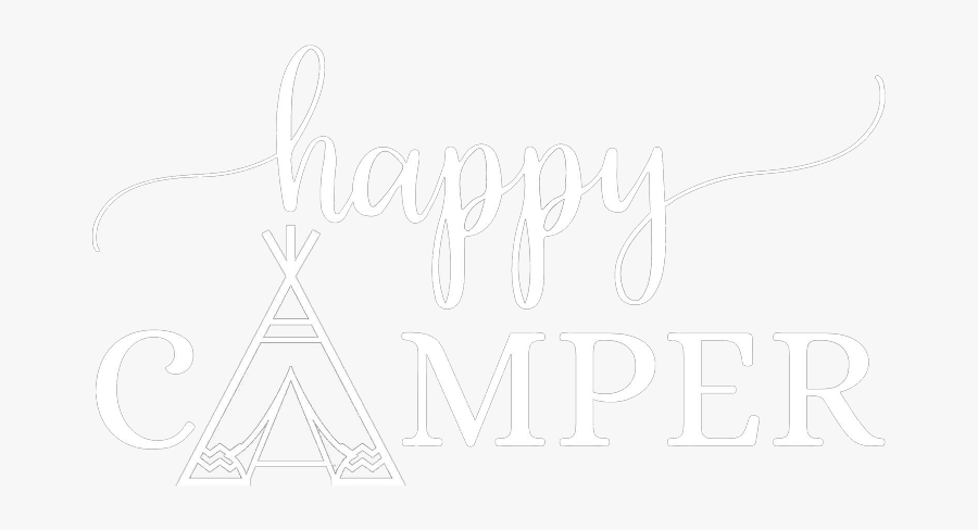 Happy Camper Parties - Calligraphy, Transparent Clipart