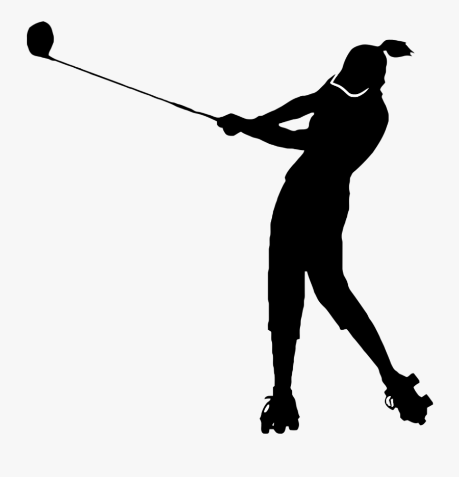 Hrd Golf Lady - Clip Art Lady Golfer, Transparent Clipart