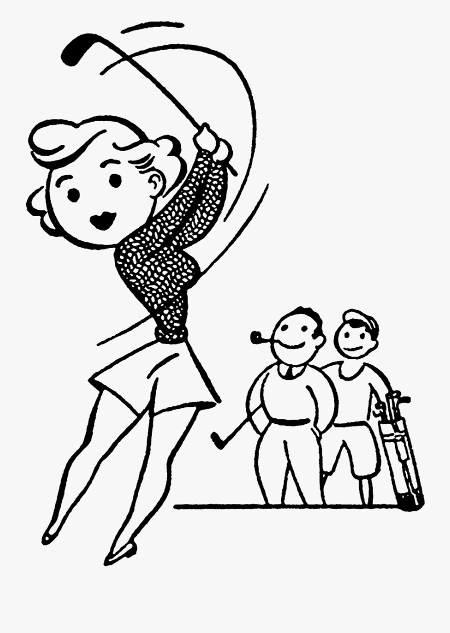 Retro Golf Clip Art, Transparent Clipart