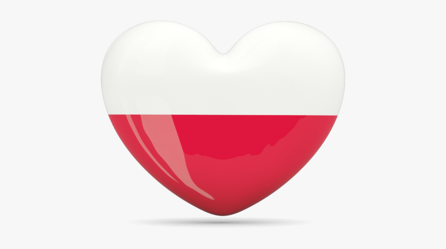 Download Poland Flag Png Picture - Heart, Transparent Clipart