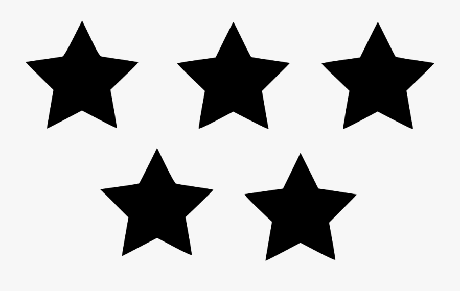 Clip Art Five Star Icon - Rating Star Png Icon, Transparent Clipart