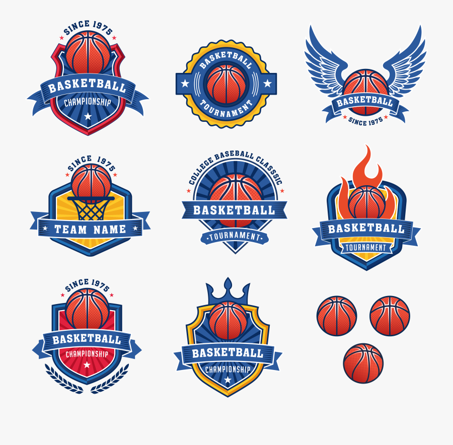 Clip Art Basketball Logo Vector - Unique Basketball Team Name, Transparent Clipart