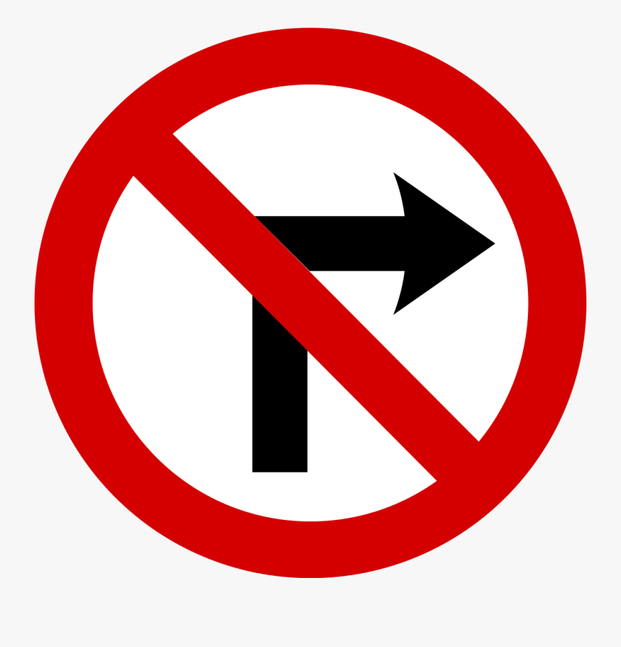 No Right Turn Traffic Sign Clip Arts - Smoking And Naked Flames Forbidden, Transparent Clipart