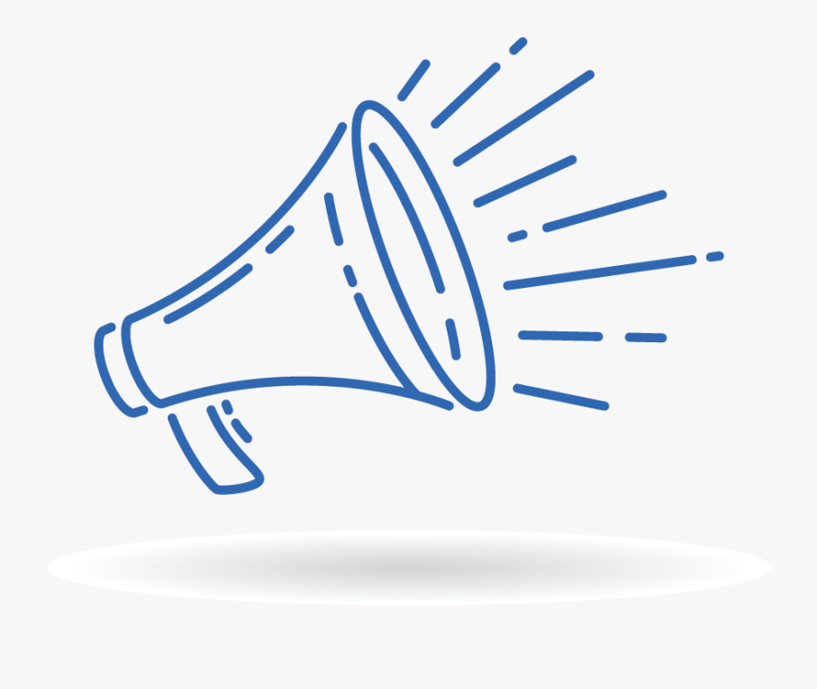 White Loudspeaker Icon, Transparent Clipart