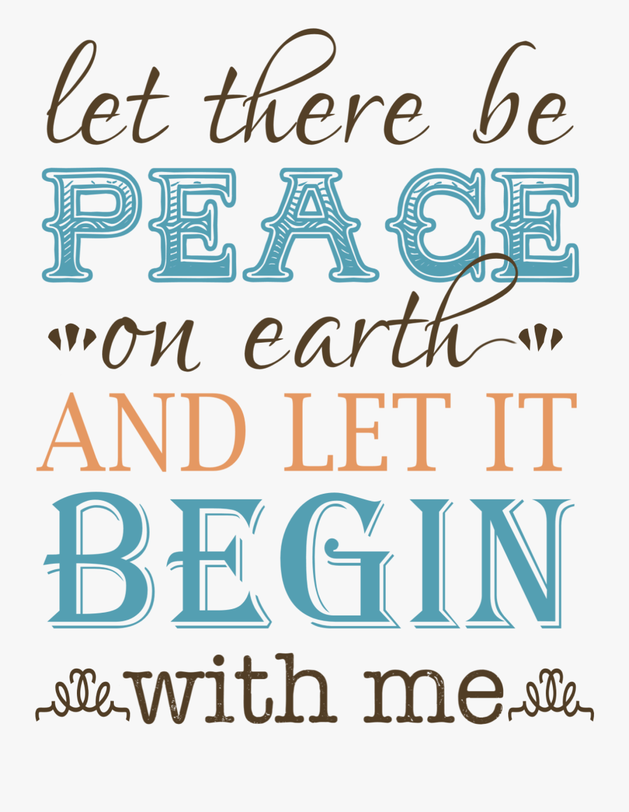 Transparent Peace Word Png - Poster, Transparent Clipart