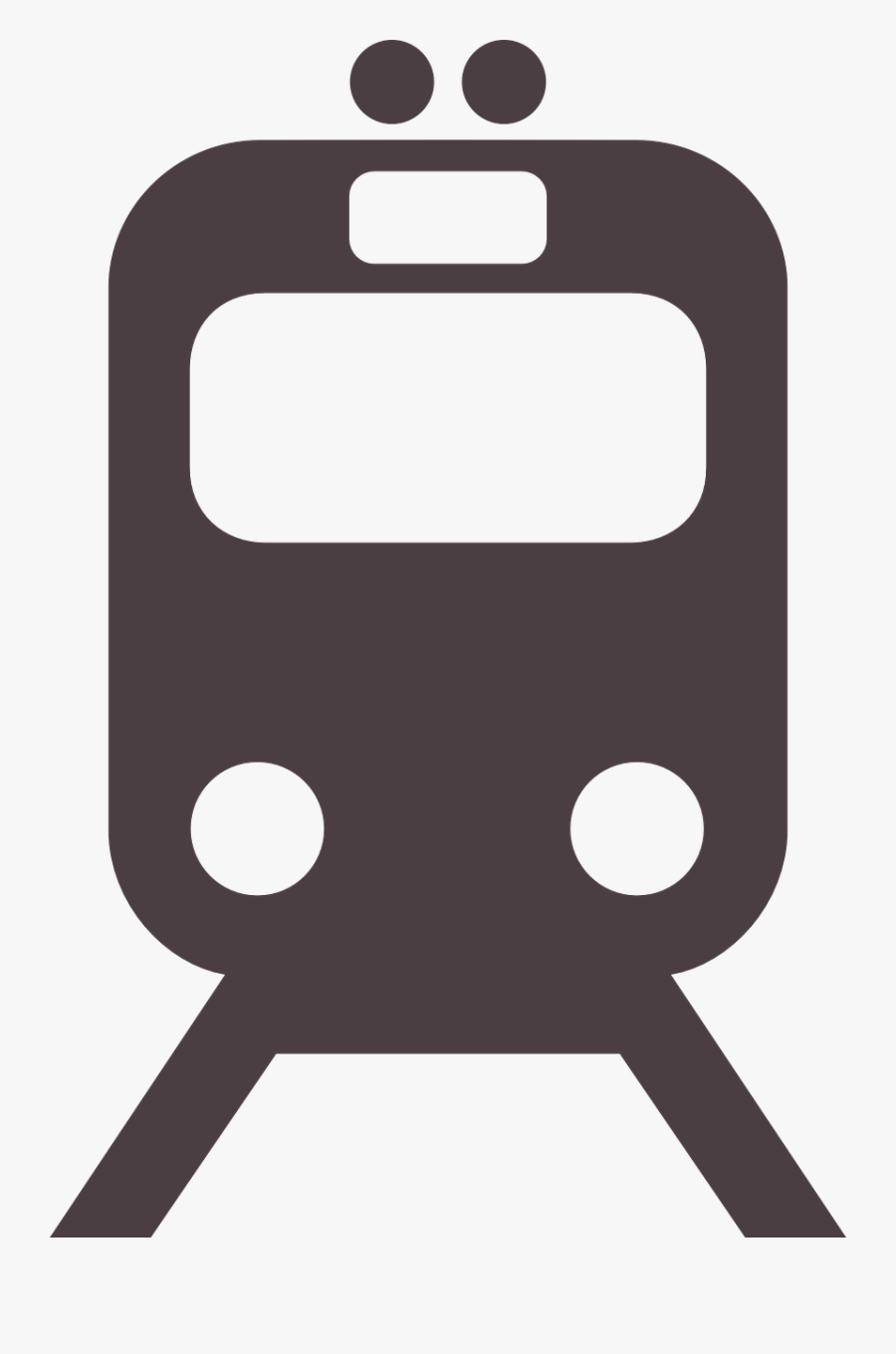 Train Front Pictogram Free Picture - Train Symbol Png, Transparent Clipart
