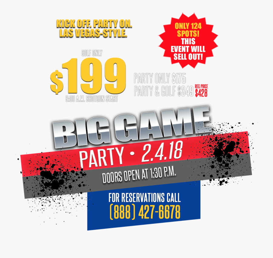 Super Bowl Party Png - Graphic Design, Transparent Clipart