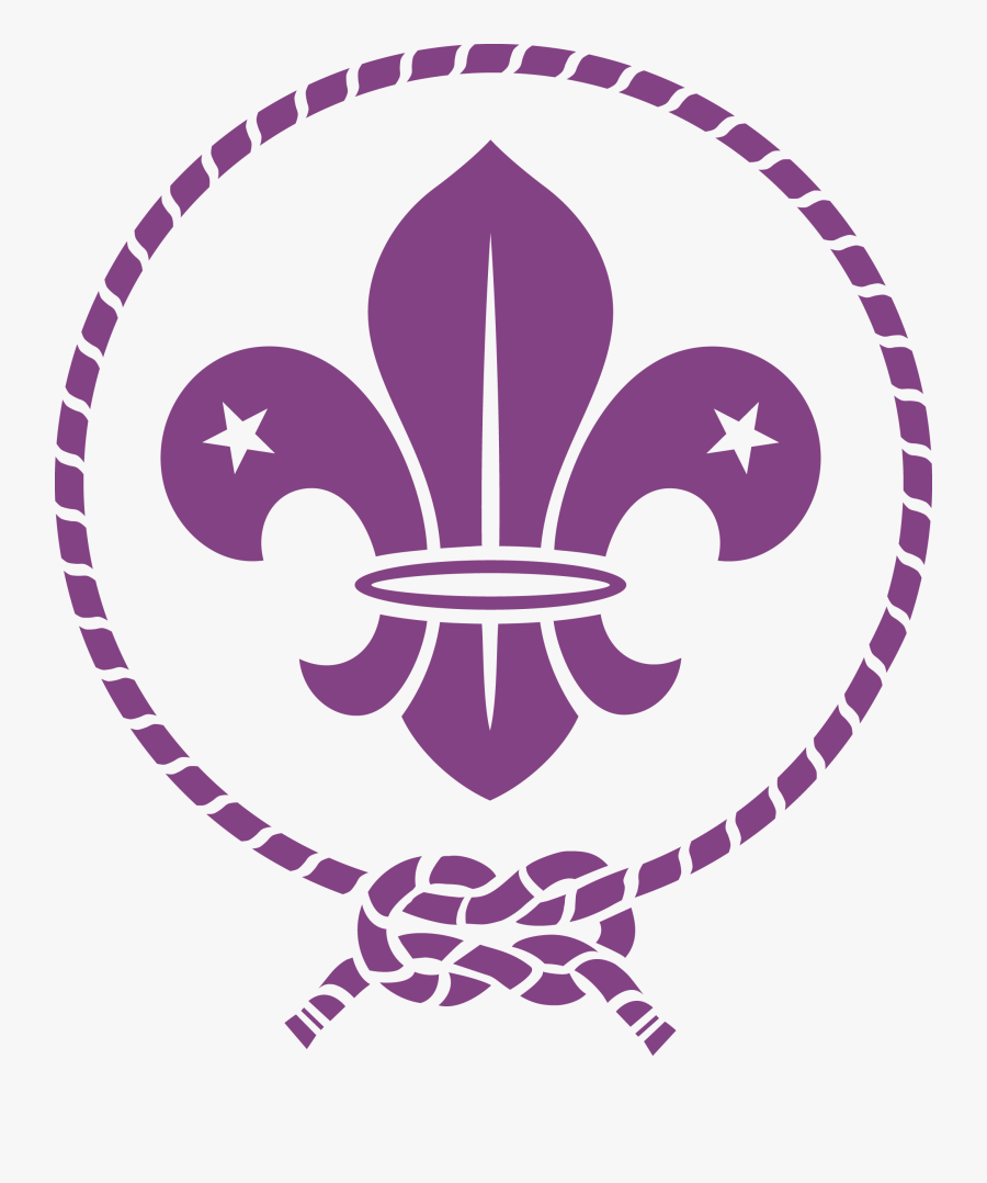 Purple,violet,clip Art,line Art,symbol,graphics - Fleur De Lys Scout, Transparent Clipart