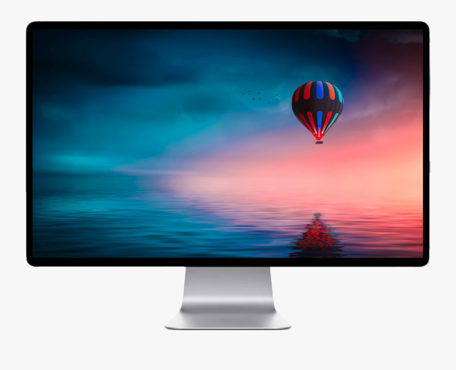 Elemental Clipart Hot Air Balloon - Apple Monitor Mini Led, Transparent Clipart