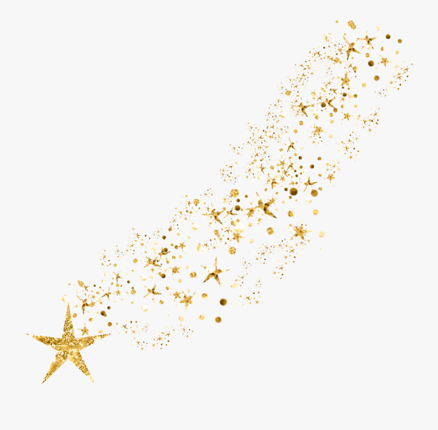 Transparent Gold Sparkle Clipart - Gold Glitter Star Png, Transparent Clipart