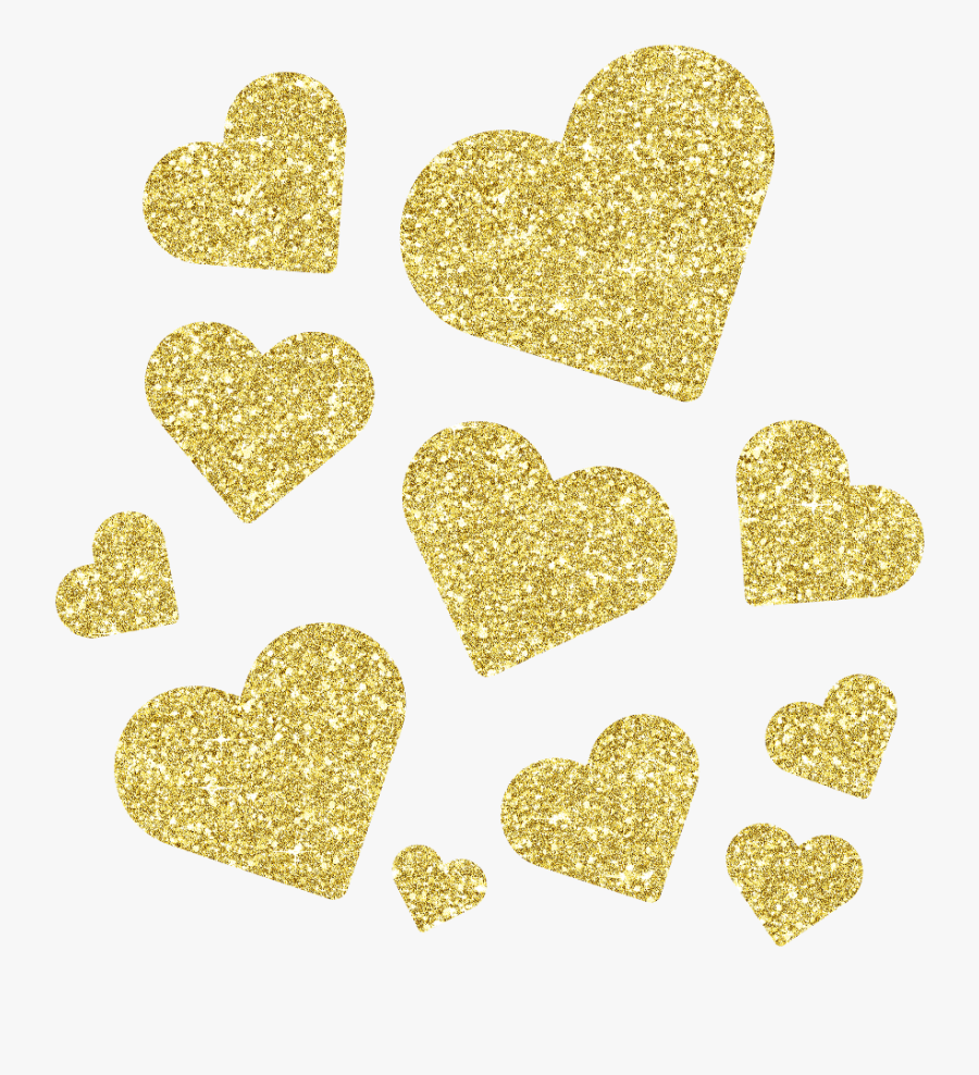 #freetoedit #ftestickers #heart #love #glitter #gold - Heart, Transparent Clipart