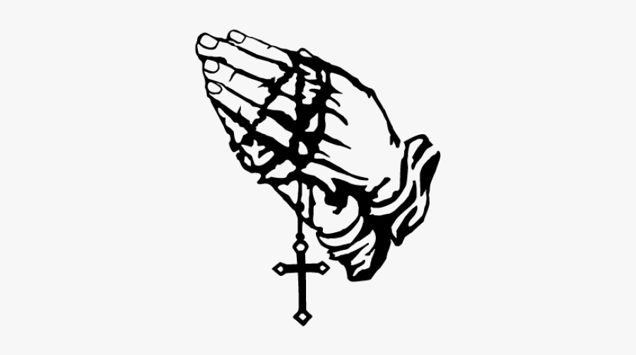 Praying Hands Stencil , Free Transparent Clipart - ClipartKey.