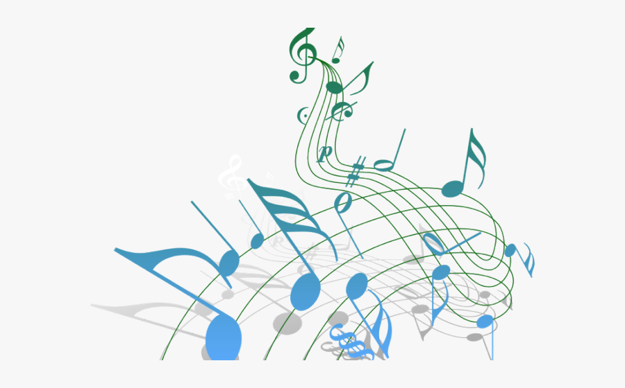 Transparent Musiknoten Clipart - Blue Musical Notes Transparent, Transparent Clipart