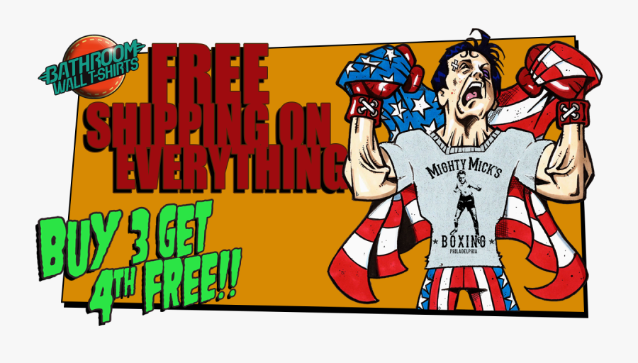 Rocky T Shirts Rocky Ii T Shirts Rocky Iii T Shirts - Cartoon, Transparent Clipart