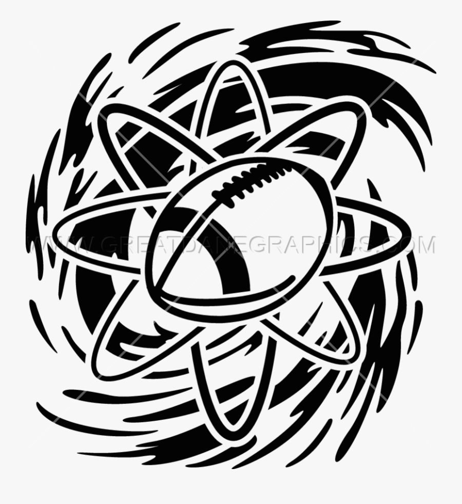 Clip Art Atomic Football - Atomic Basketball, Transparent Clipart
