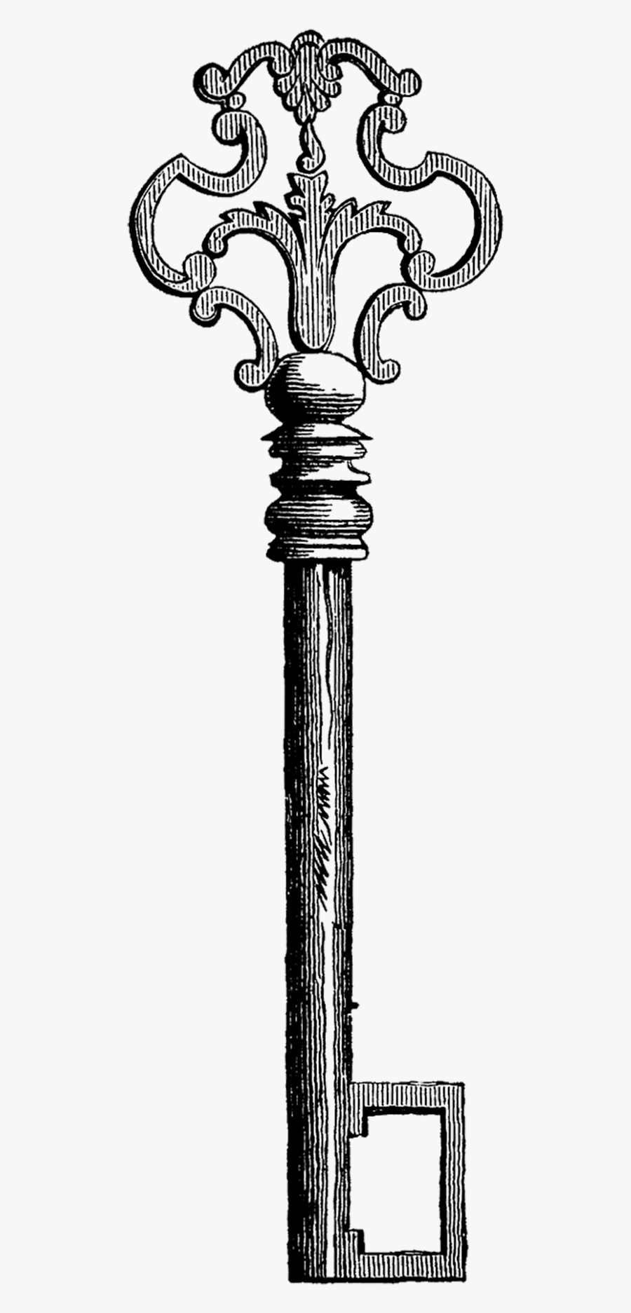 Alice"s Adventures In Wonderland Skeleton Key Drawing - Vintage Alice In Wonderland Clip Art Free, Transparent Clipart