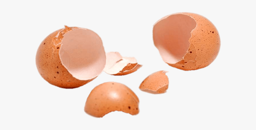 Two Cracked Eggshells - Eggshells Png, Transparent Clipart