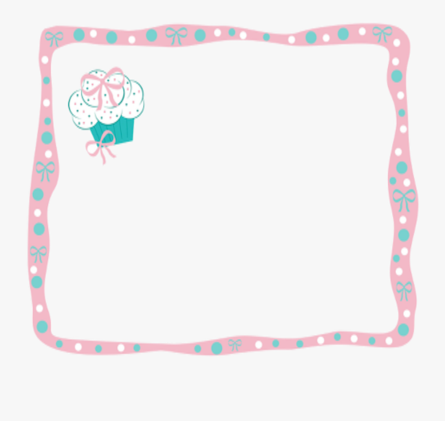 #mq Pink #cupcake #frame #frames #border #borders - Elephant, Transparent Clipart