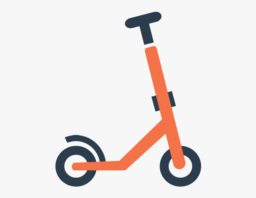 Electric Scooter Icon - E Scooter Icon, Transparent Clipart