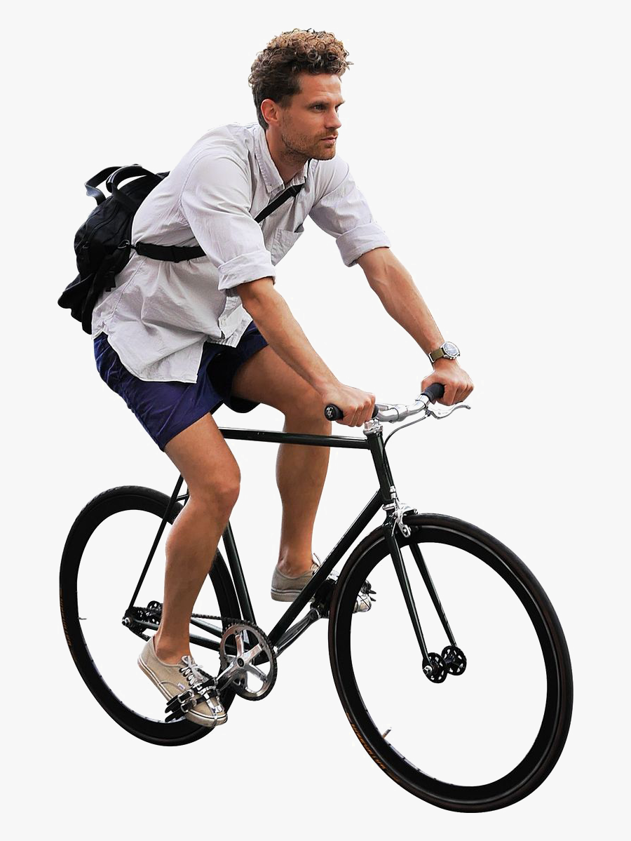Cycling Png File - Person On Bike Png, Transparent Clipart
