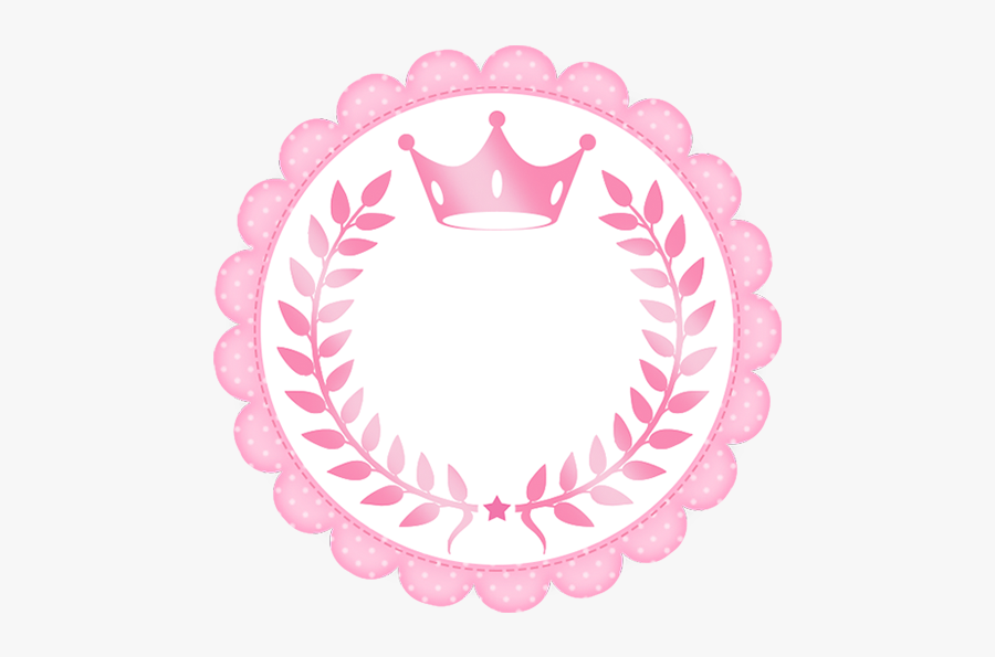 Pink Crown In Shabby Chic - Frame Realeza Azul Png, Transparent Clipart