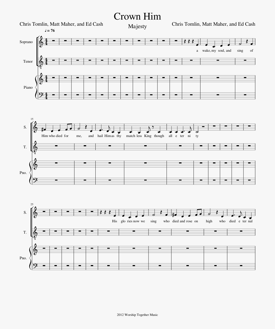 Transparent Female Crown Png - Arroz Con Leche Partitura Piano, Transparent Clipart