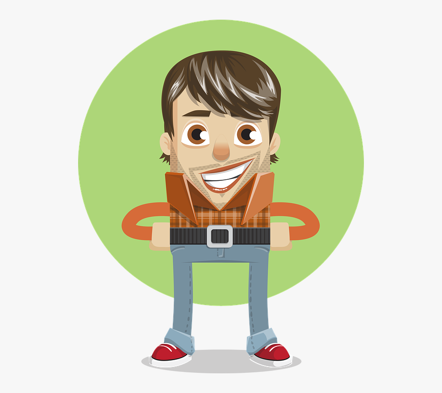 Flat Style Man Png, Transparent Clipart