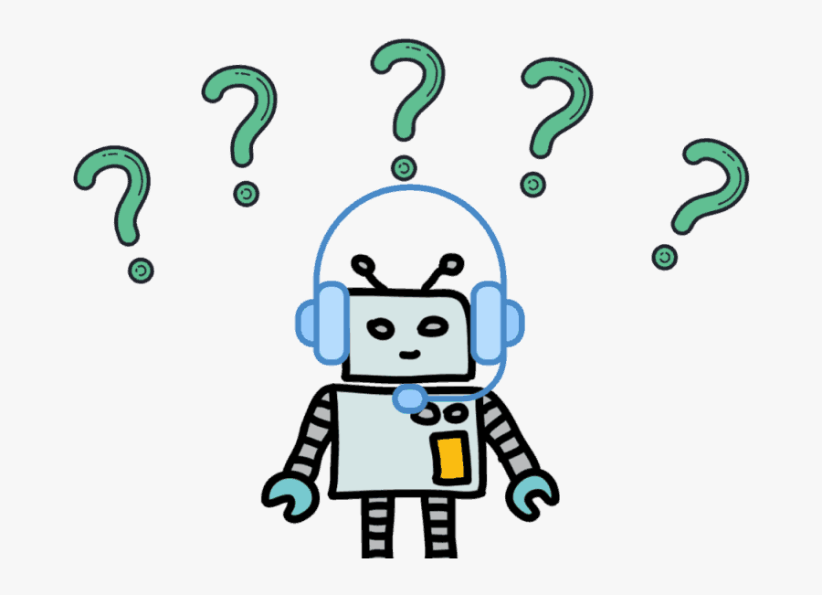 Facebook Messenger Bot Marketing Answer Questions - 機器人 卡通, Transparent Clipart