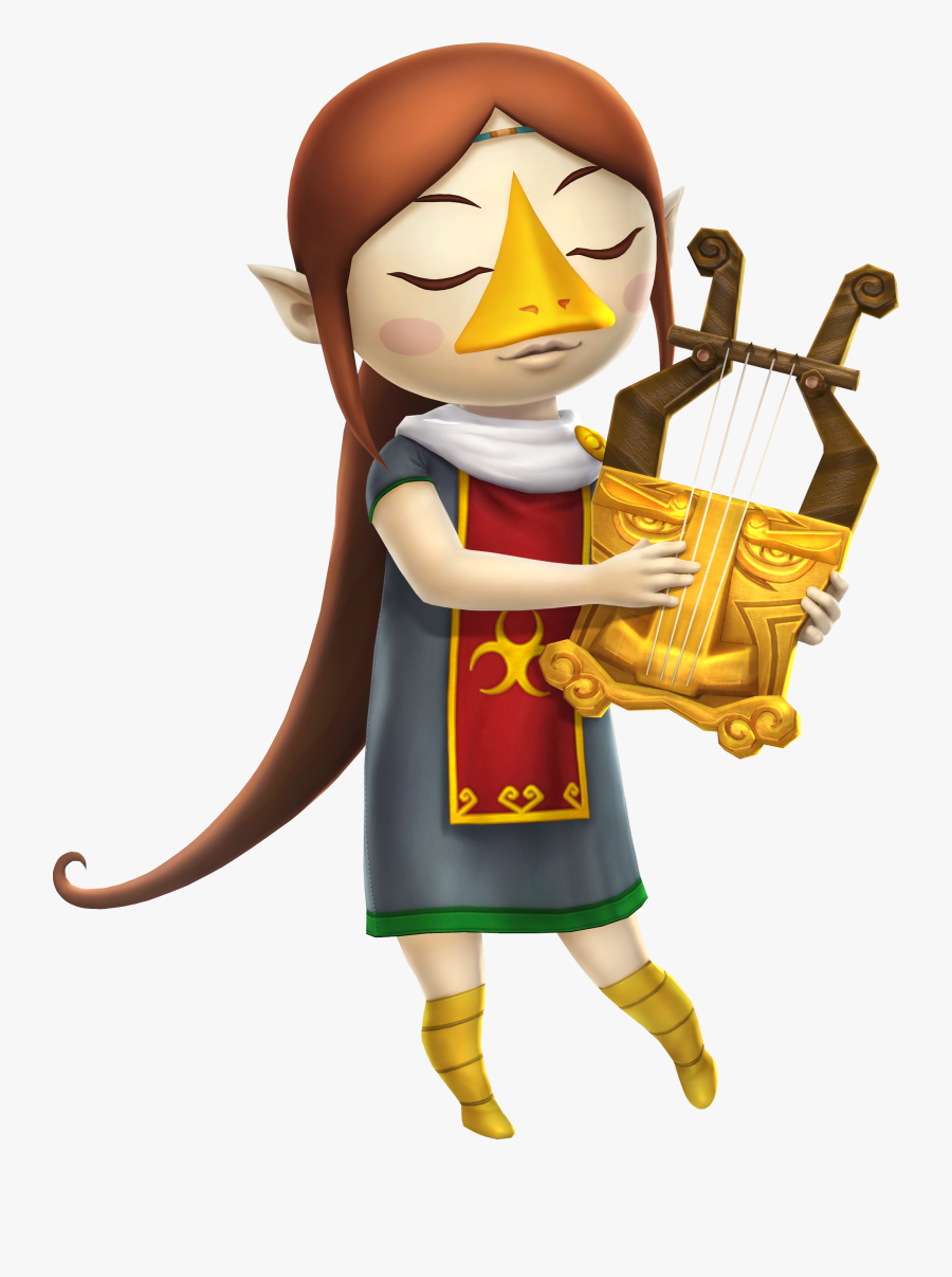 Transparent Spear Head Clipart - Medli Wind Waker Harp, Transparent Clipart