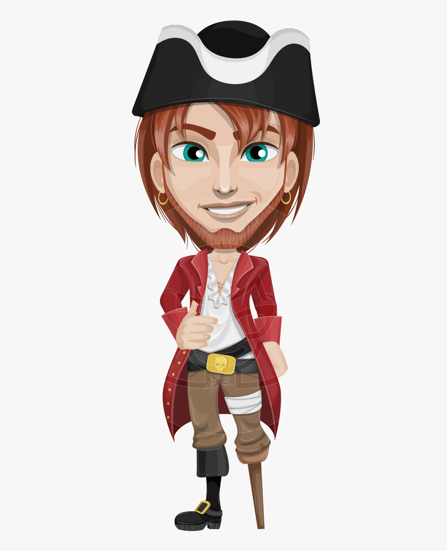 Clipart Mustache Pirate - Cartoon, Transparent Clipart