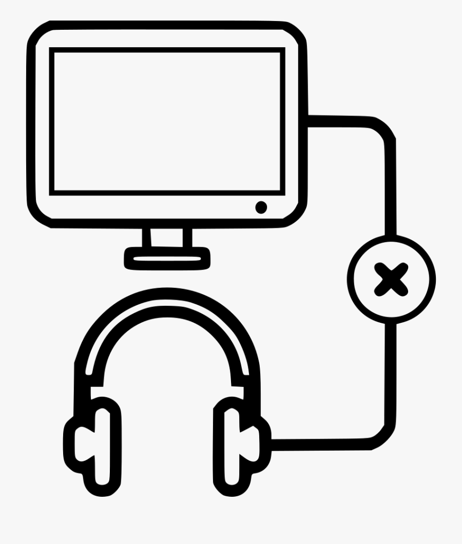 Screen Computer Desktop Monitor Unrecognized Headphones - Email Signature Icon Png, Transparent Clipart