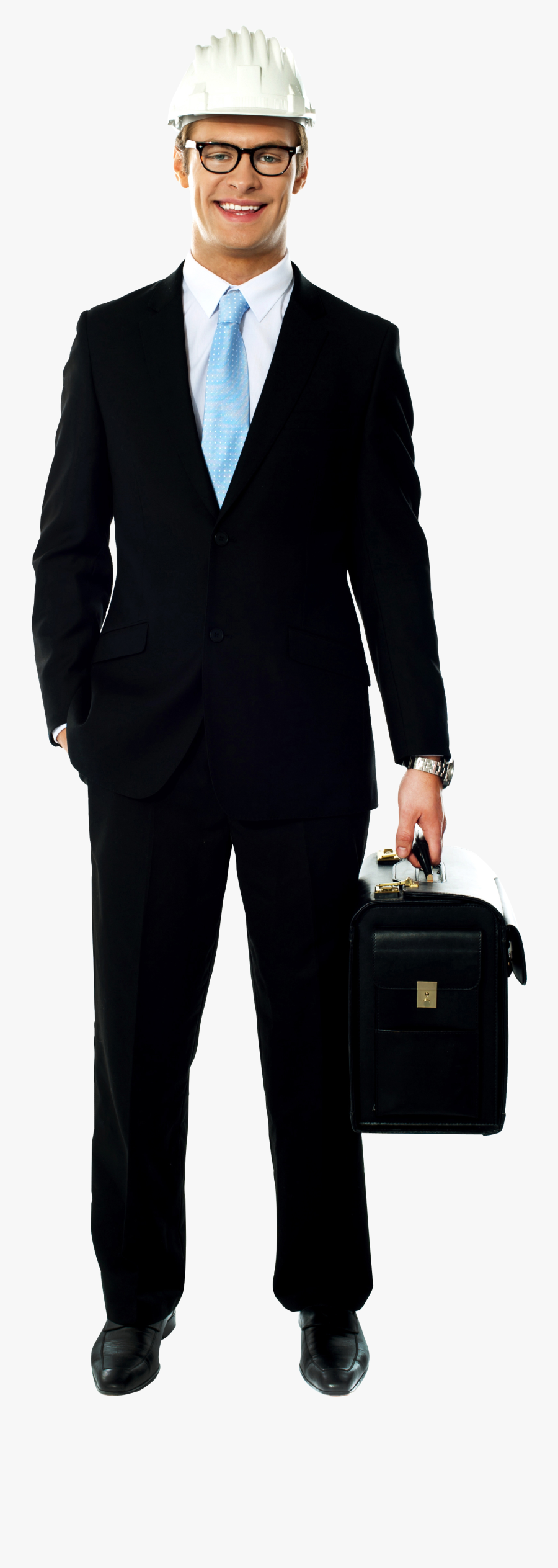 Transparent Architect Png - Man Carrying A Briefcase, Transparent Clipart